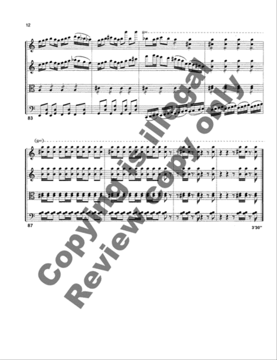 String Quartet No. 1 String Quartet scores gallery preview page 6