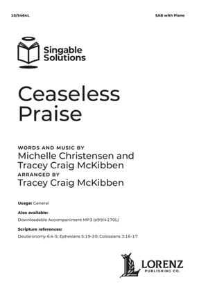 Book cover for Ceaseless Praise
