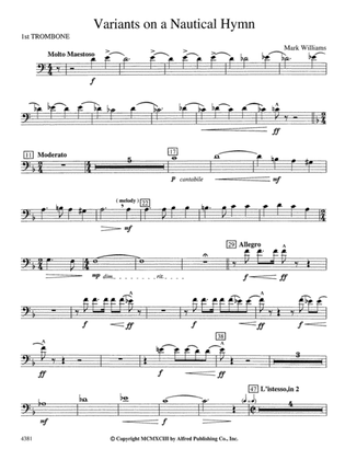Variations on a Nautical Hymn: 1st Trombone
