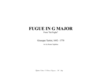 FUGUE IN G MAJOR - G. Tartini - Arr. for Organ 3 staff