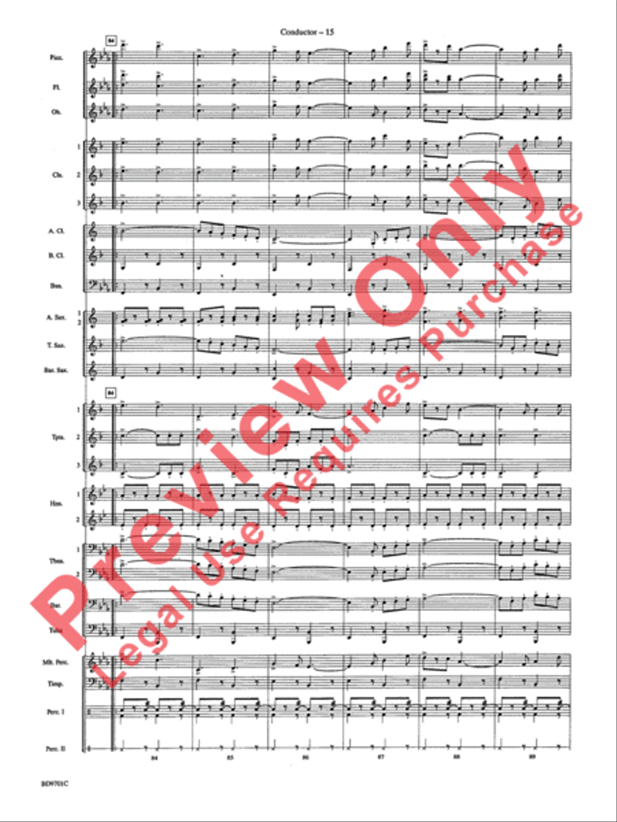 Semper Fidelis Concert Band scores gallery preview page 18