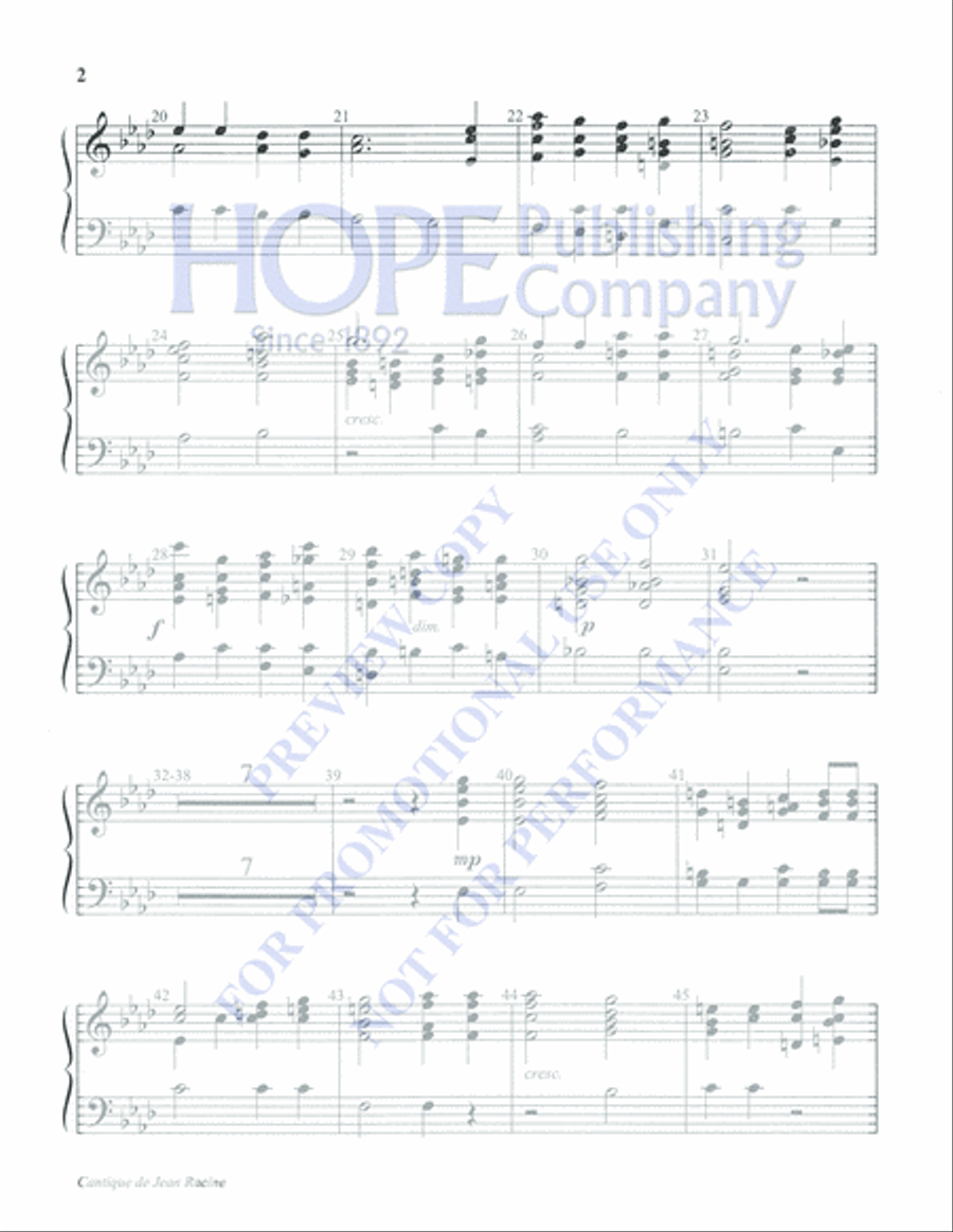 Cantique de Jean Racine Cantique de Jean Racine 5-Octaves scores gallery preview page 2