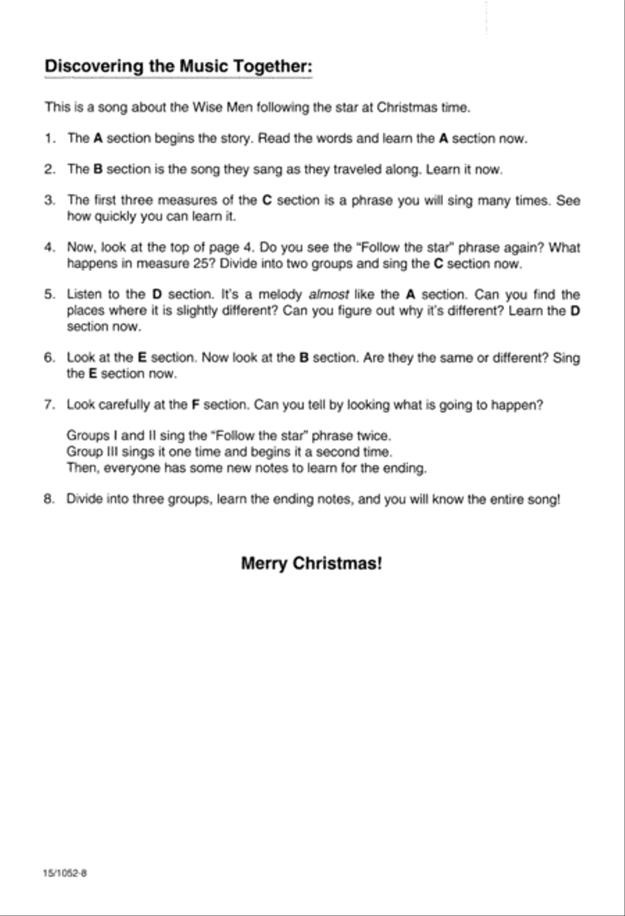Follow the Star Follow the Star Unison Choir scores gallery preview page 8