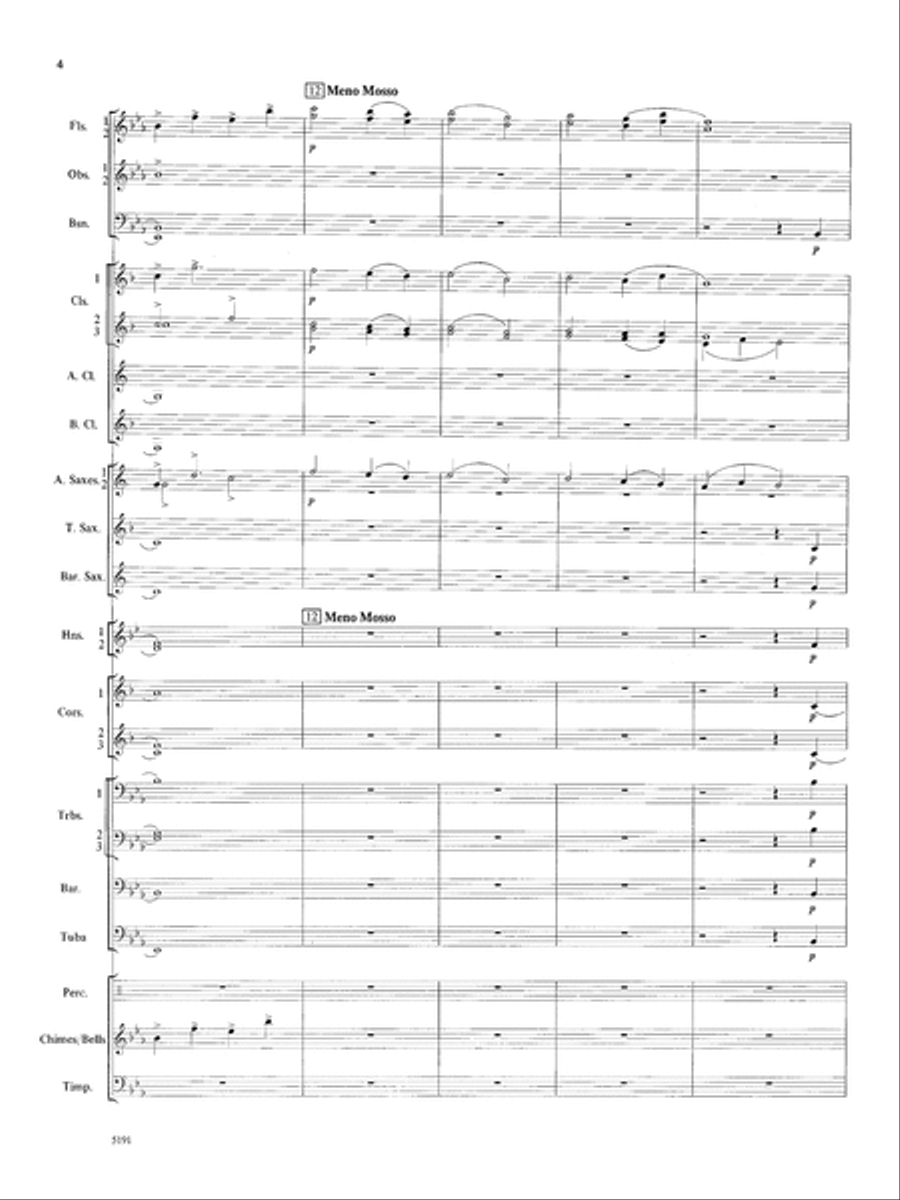 Wind Chimes: Score Wind Chimes: Score Concert Band scores gallery preview page 4