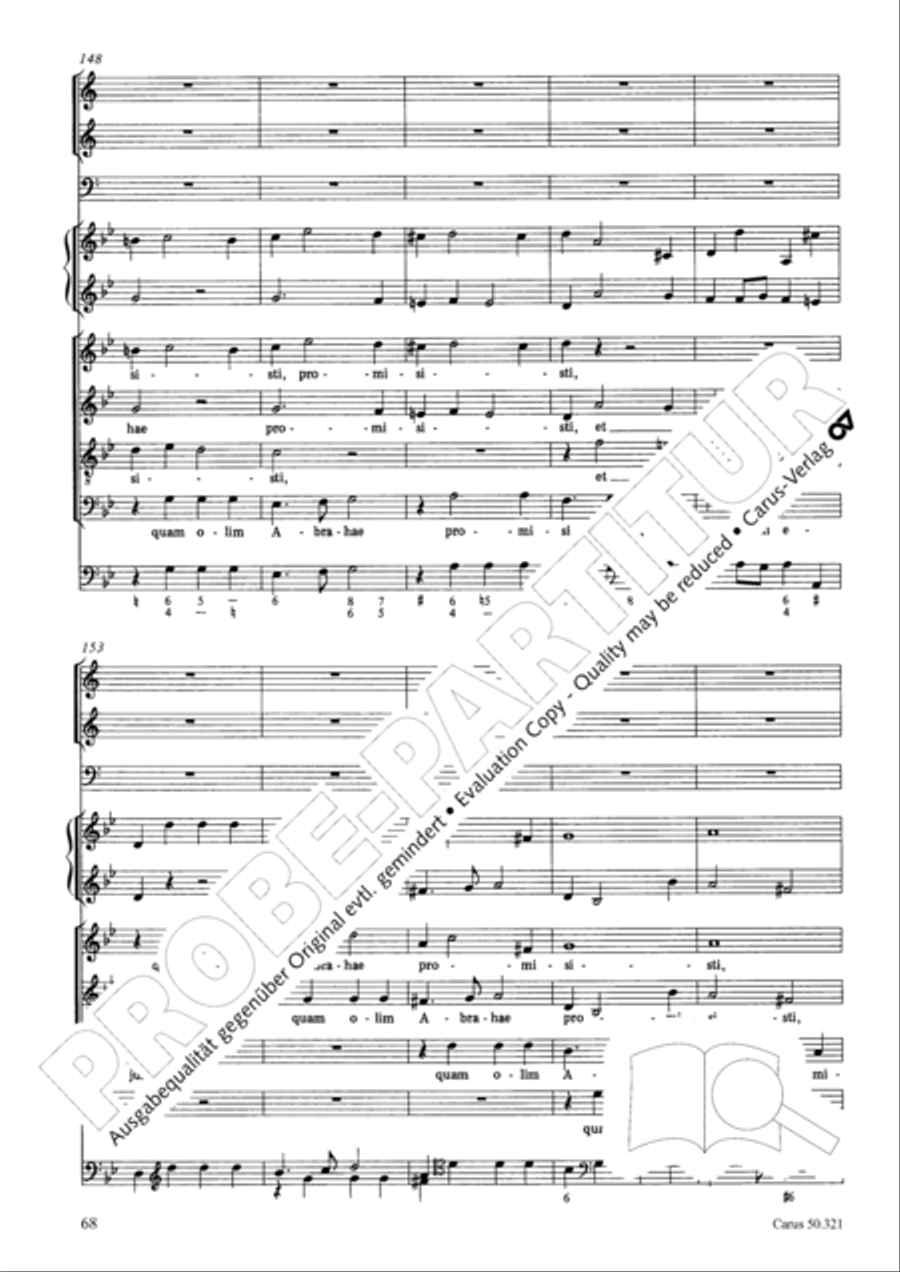 Requiem in C minor 4-Part scores gallery preview page 74