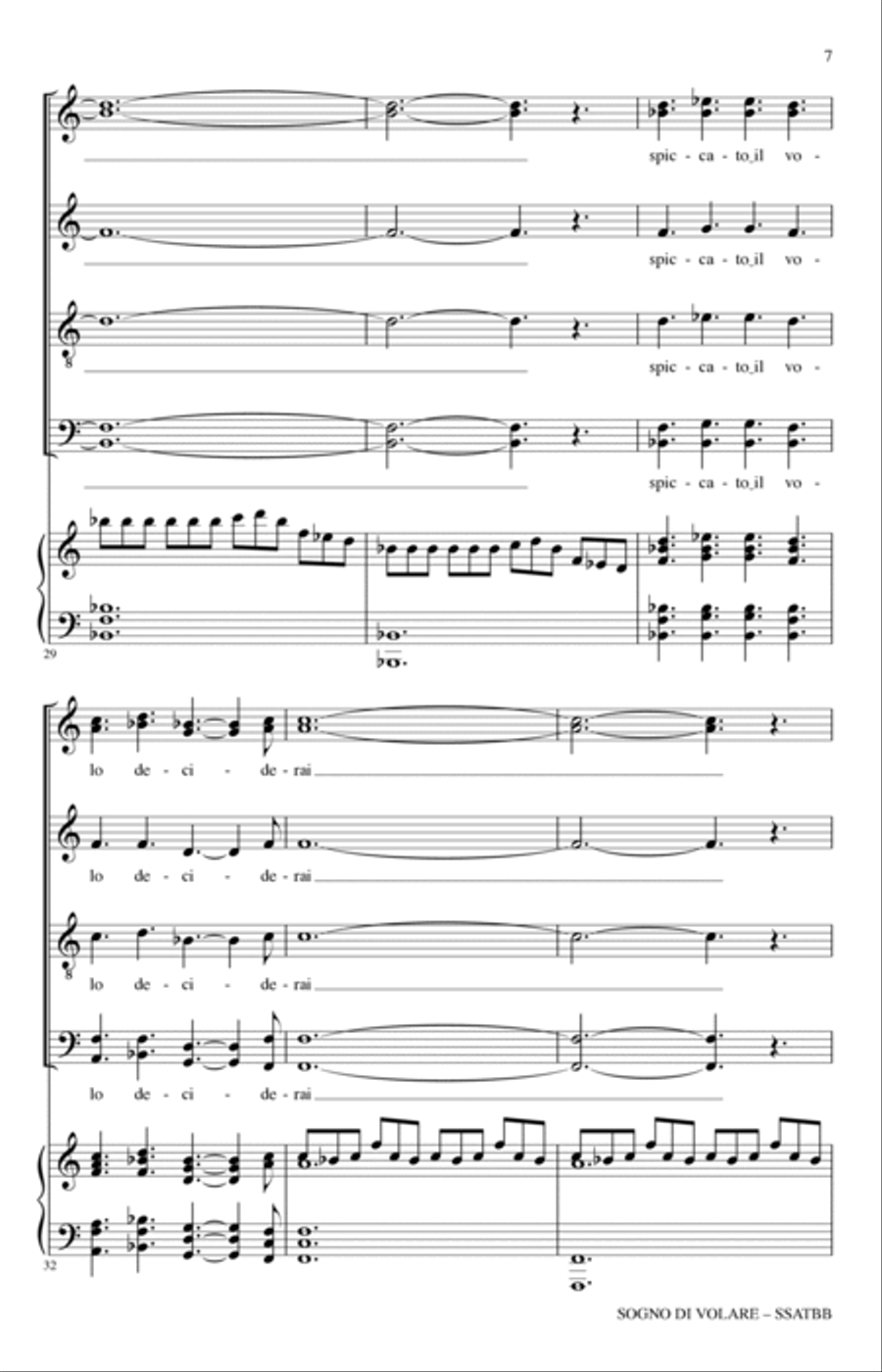 Sogno Di Volare (from Civilization VI) 4-Part scores gallery preview page 5
