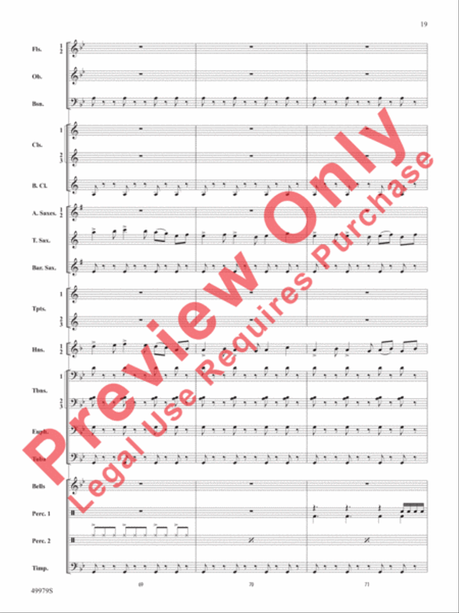 Christmas Is Here! Concert Band scores gallery preview page 20