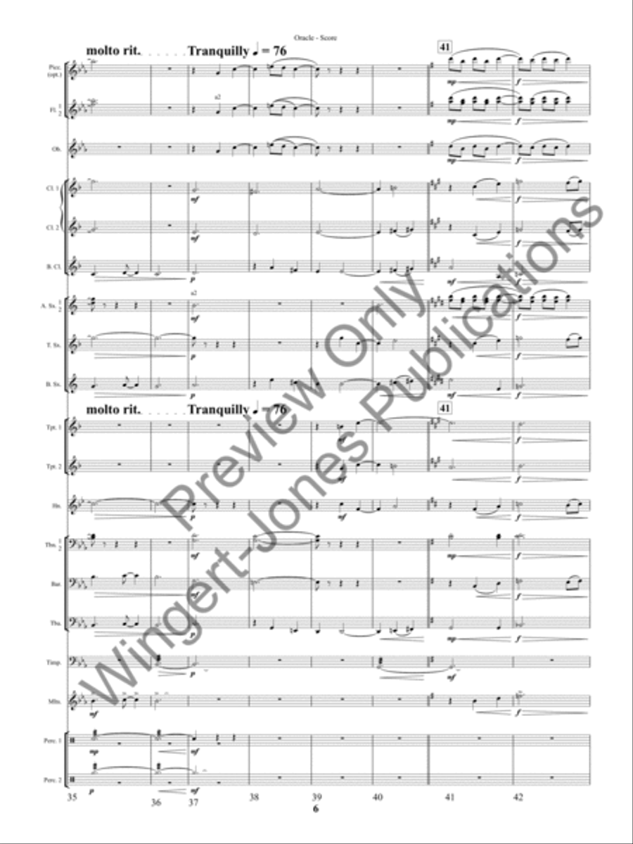 Oracle (Score) Concert Band scores gallery preview page 9