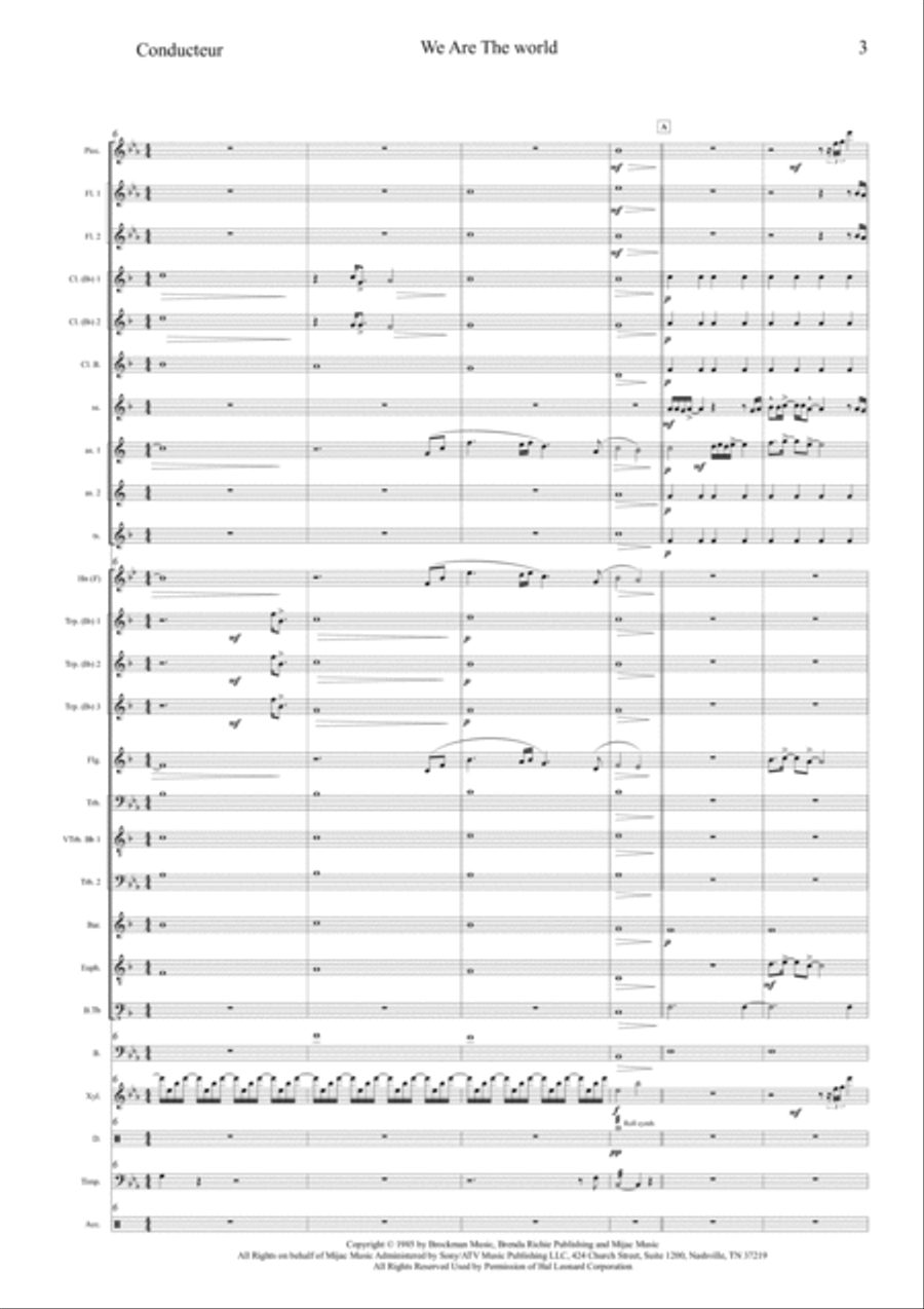 We Are The World Large Ensemble scores gallery preview page 3