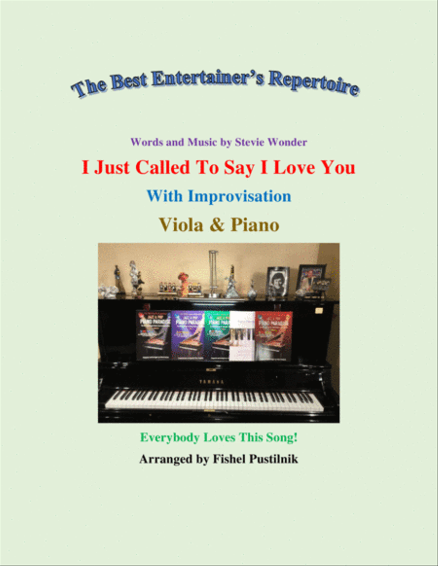 I Just Called To Say I Love You Viola scores gallery preview page 1