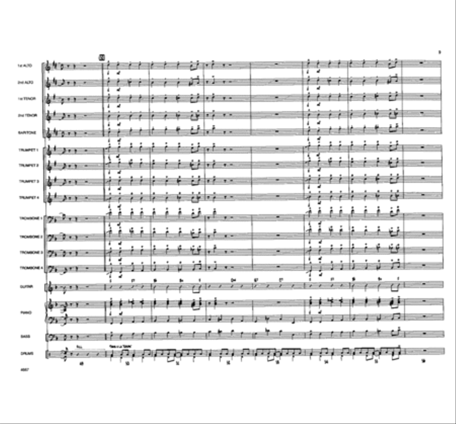 When the Saints Come Swingin' In Jazz Ensemble scores gallery preview page 8