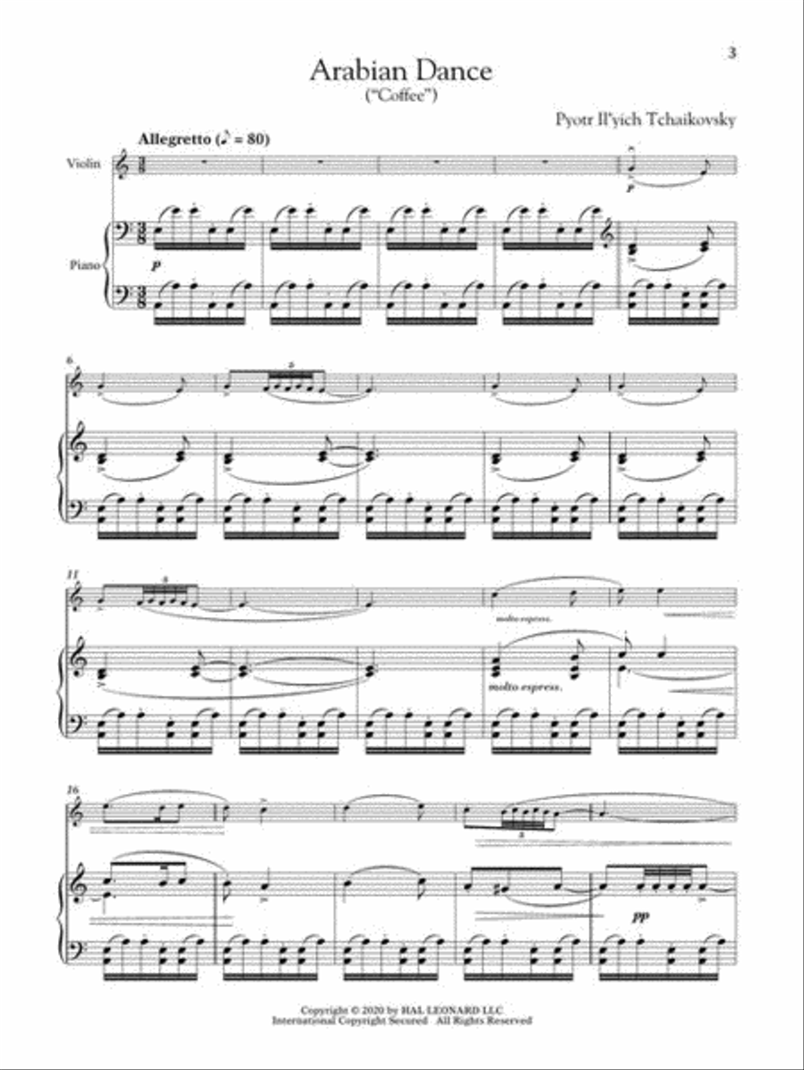 The Nutcracker for Classical Players Violin Solo scores gallery preview page 4