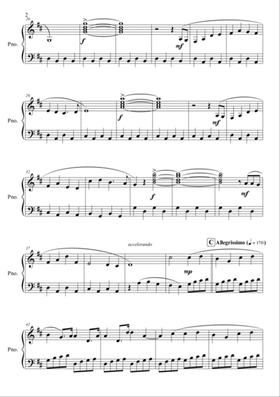 Rocketeer To The Rescue Piano Solo scores gallery preview page 2