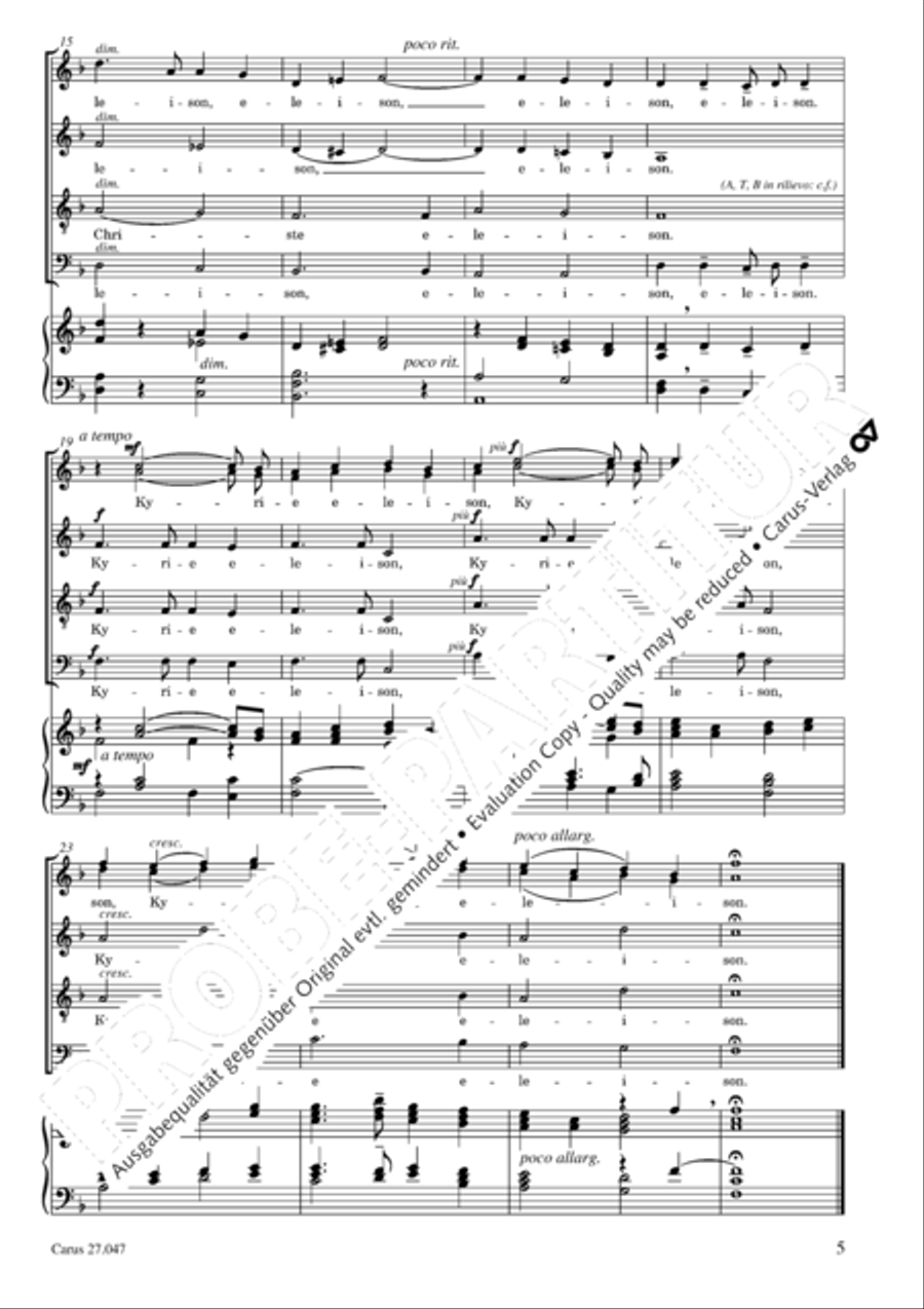Missa de nativitate Domini 4-Part scores gallery preview page 6