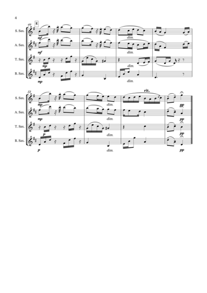 Humoresque No. 7 for Saxophone Quartet image number null