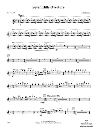 Seven Hills Overture: 2nd Flute