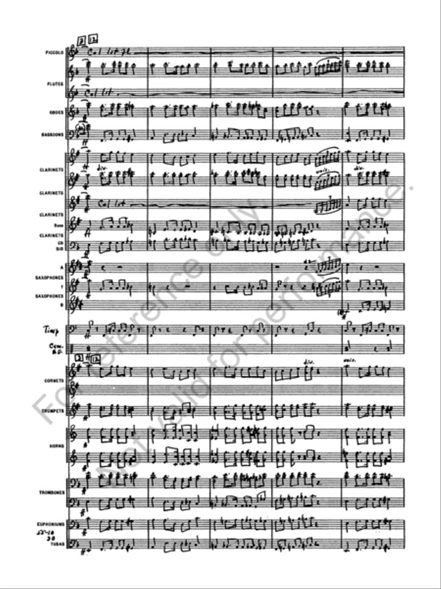 Symphony No. 4 Concert Band scores gallery preview page 12