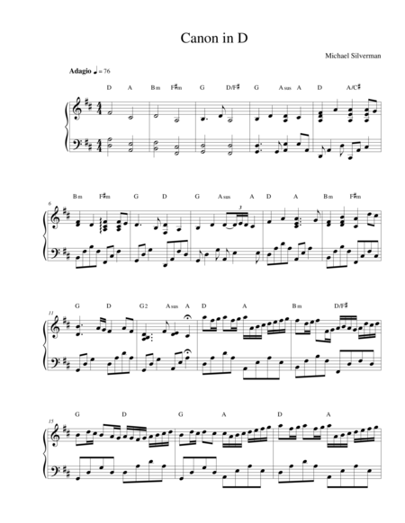 Canon in D Major (Piano) image number null