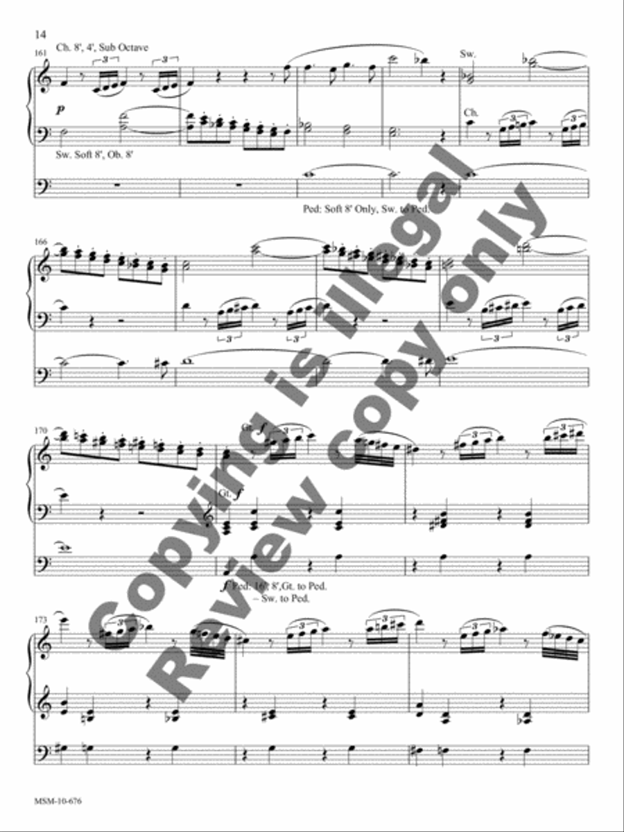 Symphony No. 41 (Jupiter K551) Organ scores gallery preview page 8