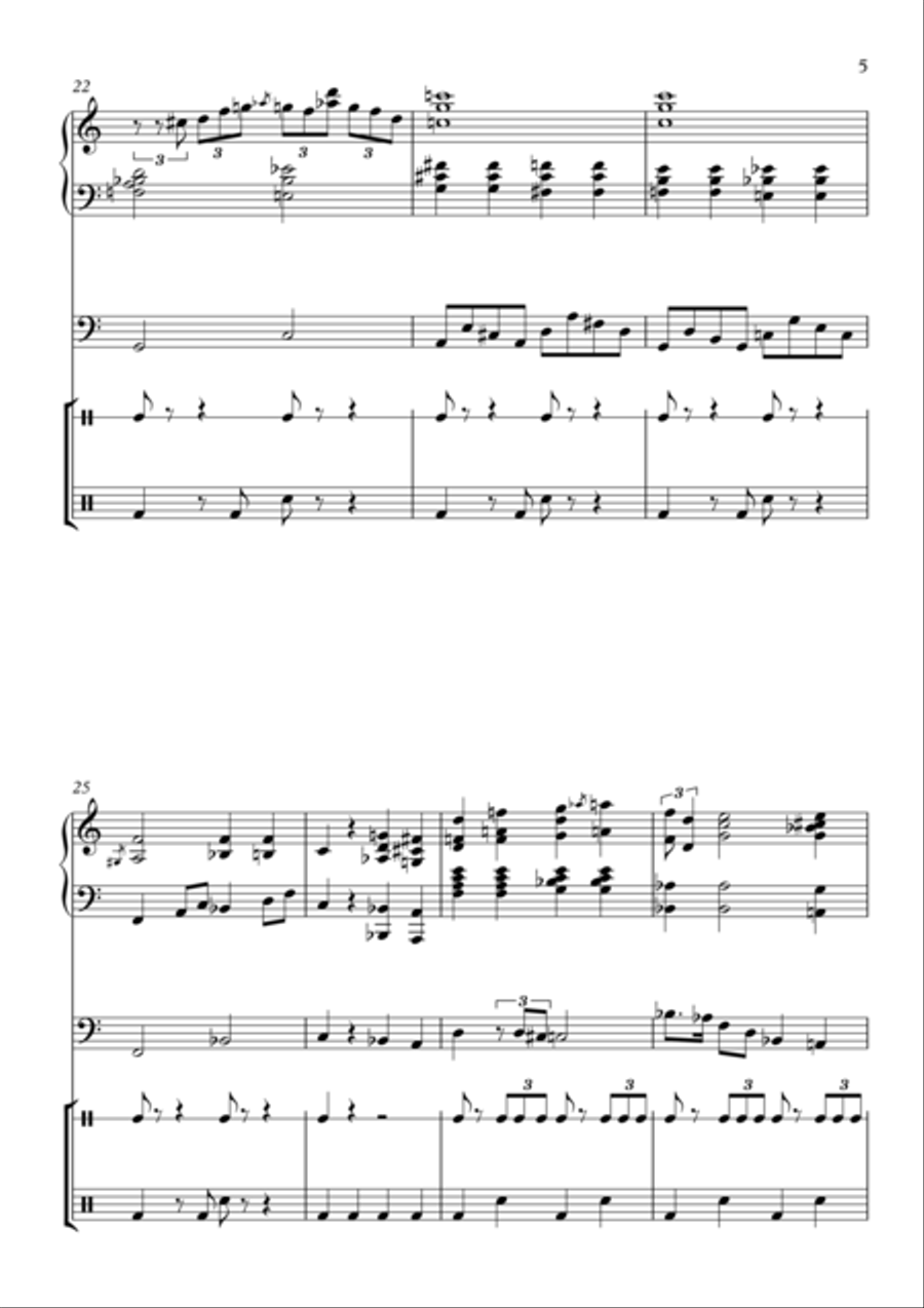 Georgia On My Mind Georgia On My Mind Small Ensemble scores gallery preview page 5
