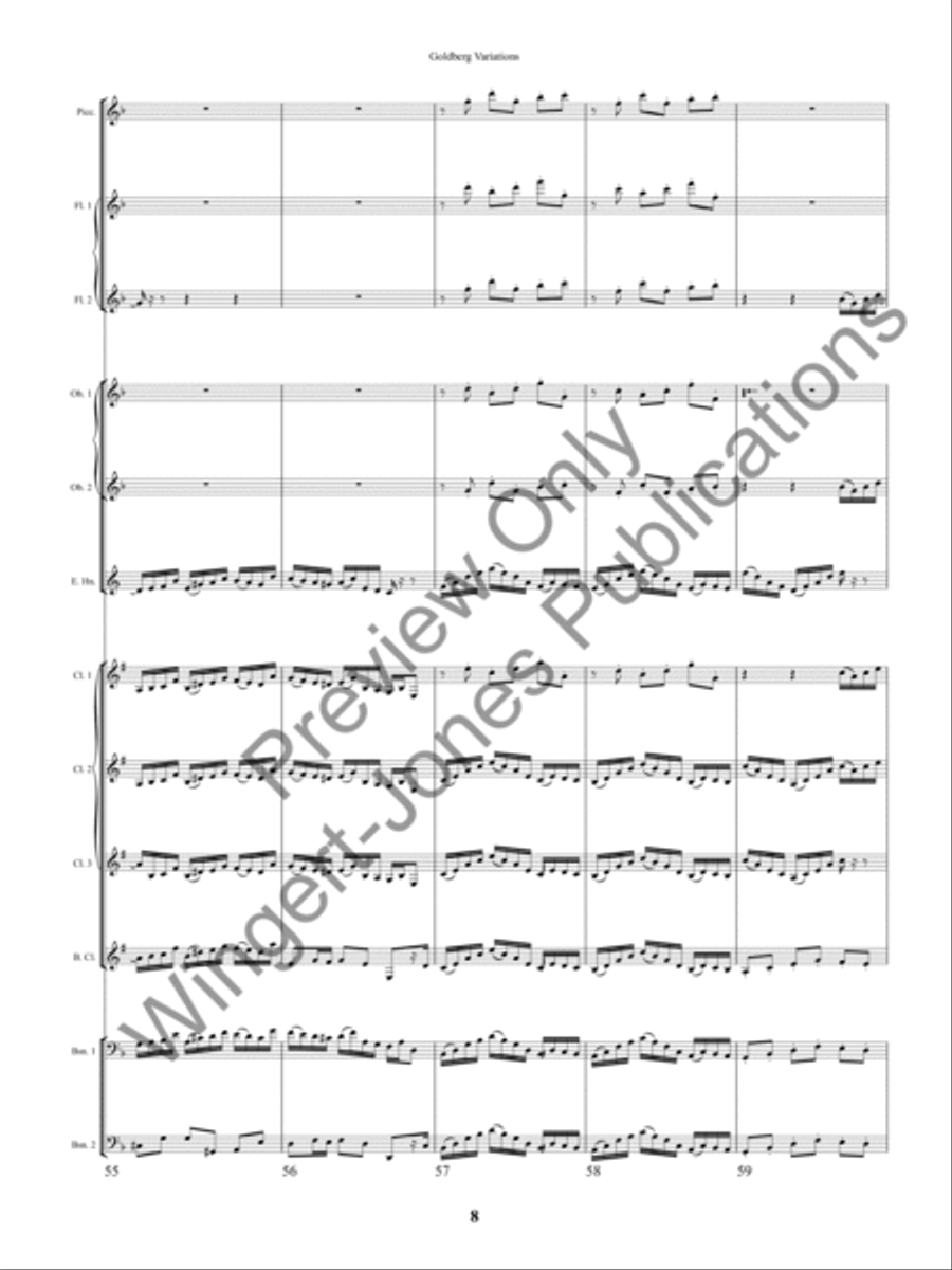 Goldberg Variations (Score) Concert Band scores gallery preview page 14