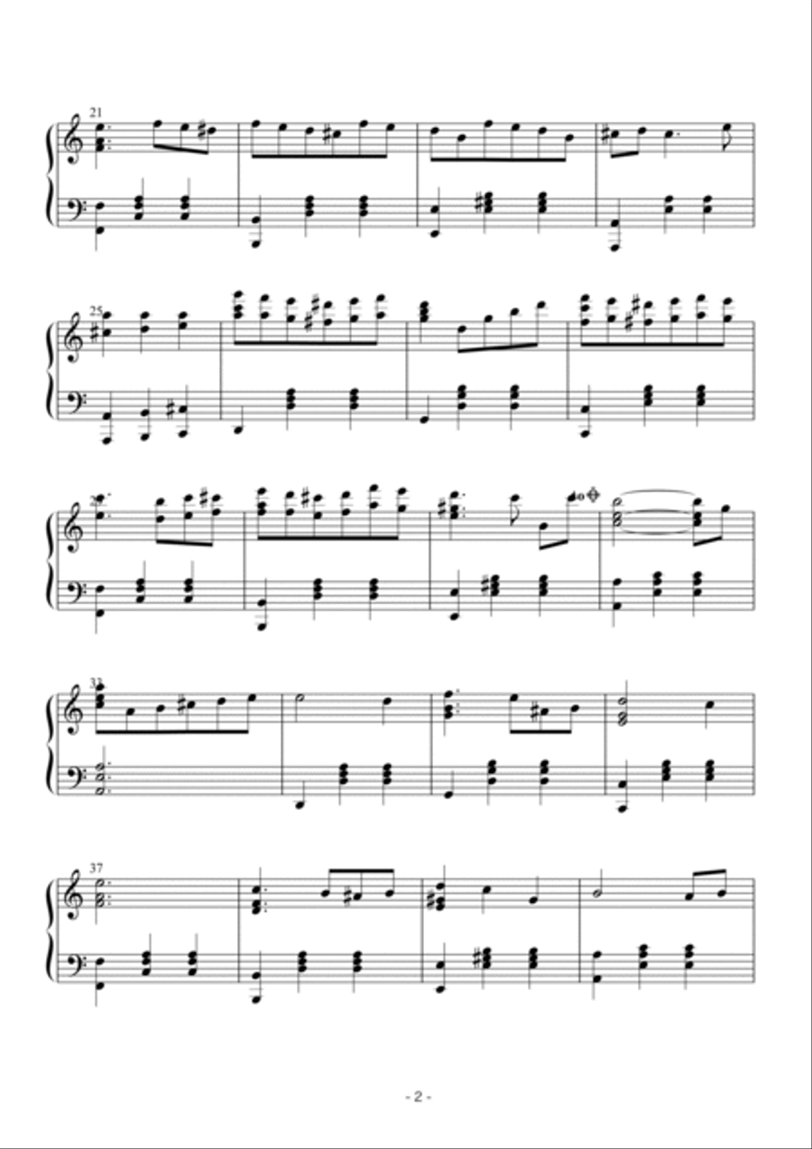 踊りましょう Piano Solo scores gallery preview page 2