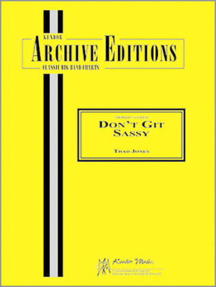 Book cover for Don't Git Sassy