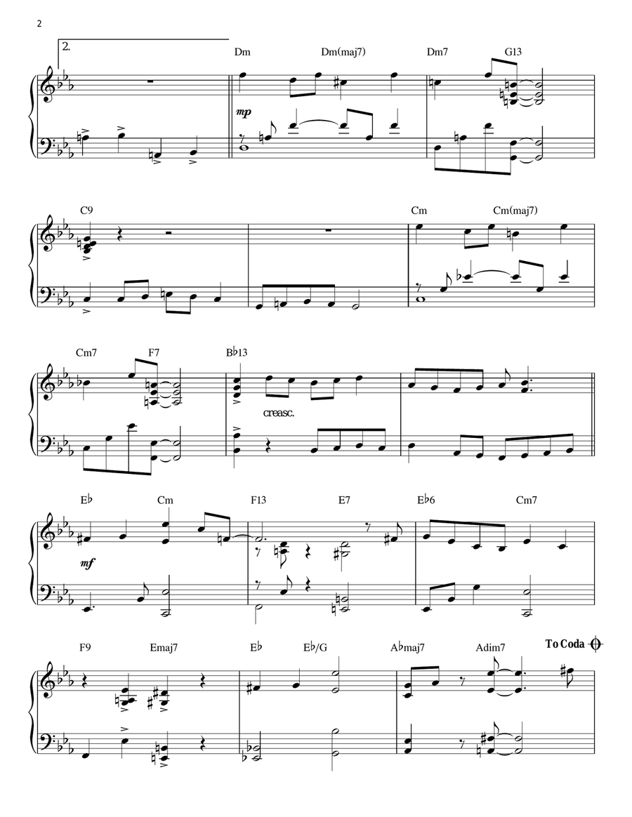 Delauney's Dilemma (arr. Brent Edstrom) Piano Solo scores gallery preview page 2
