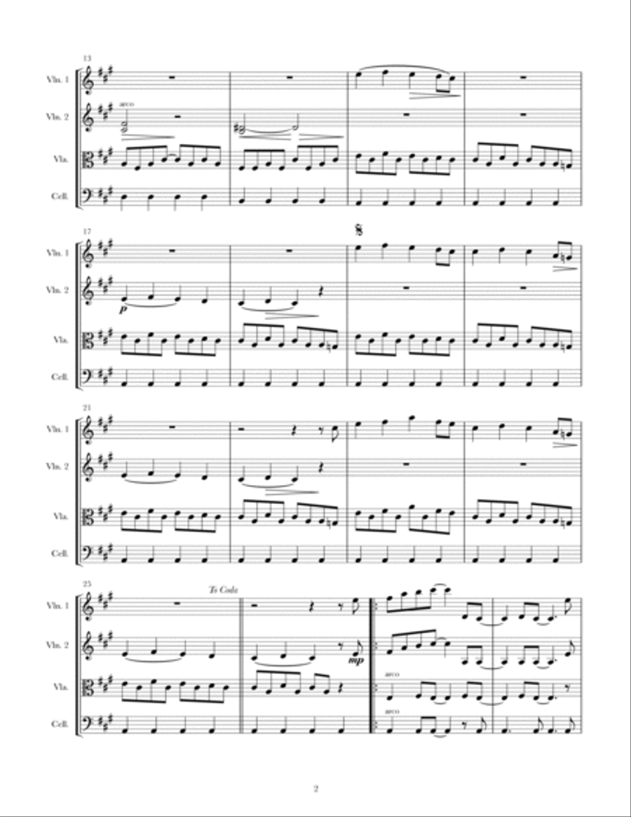 In The Light String Quartet scores gallery preview page 2