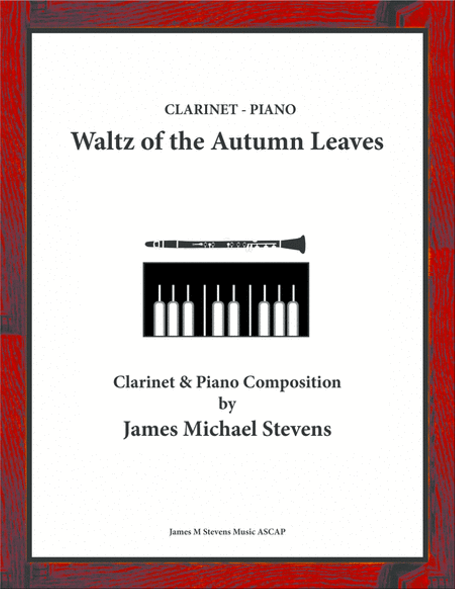 Waltz of the Autumn Leaves - Clarinet & Piano Clarinet Solo scores gallery preview page 1