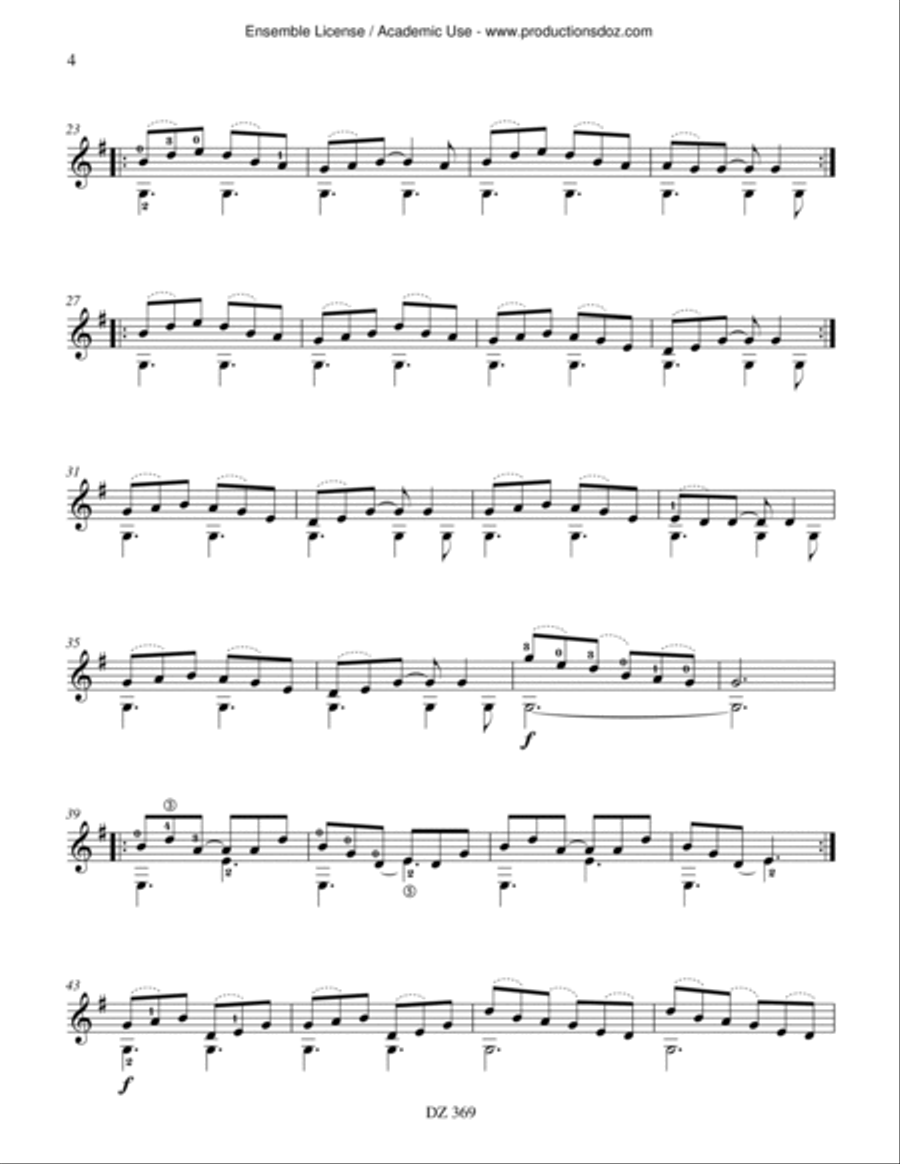 Africa Express Classical Guitar scores gallery preview page 4