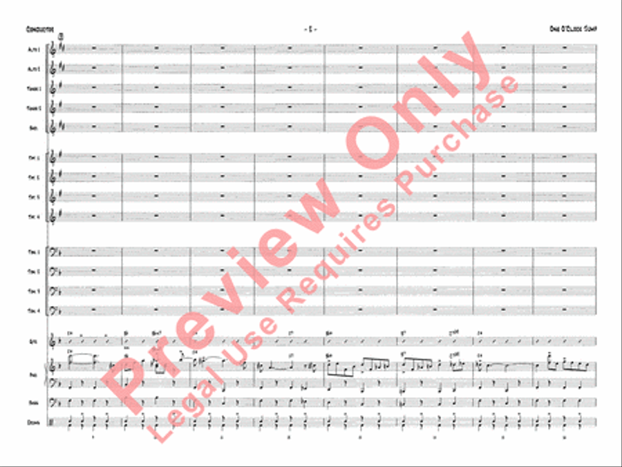 One O'Clock Jump Jazz Ensemble scores gallery preview page 5