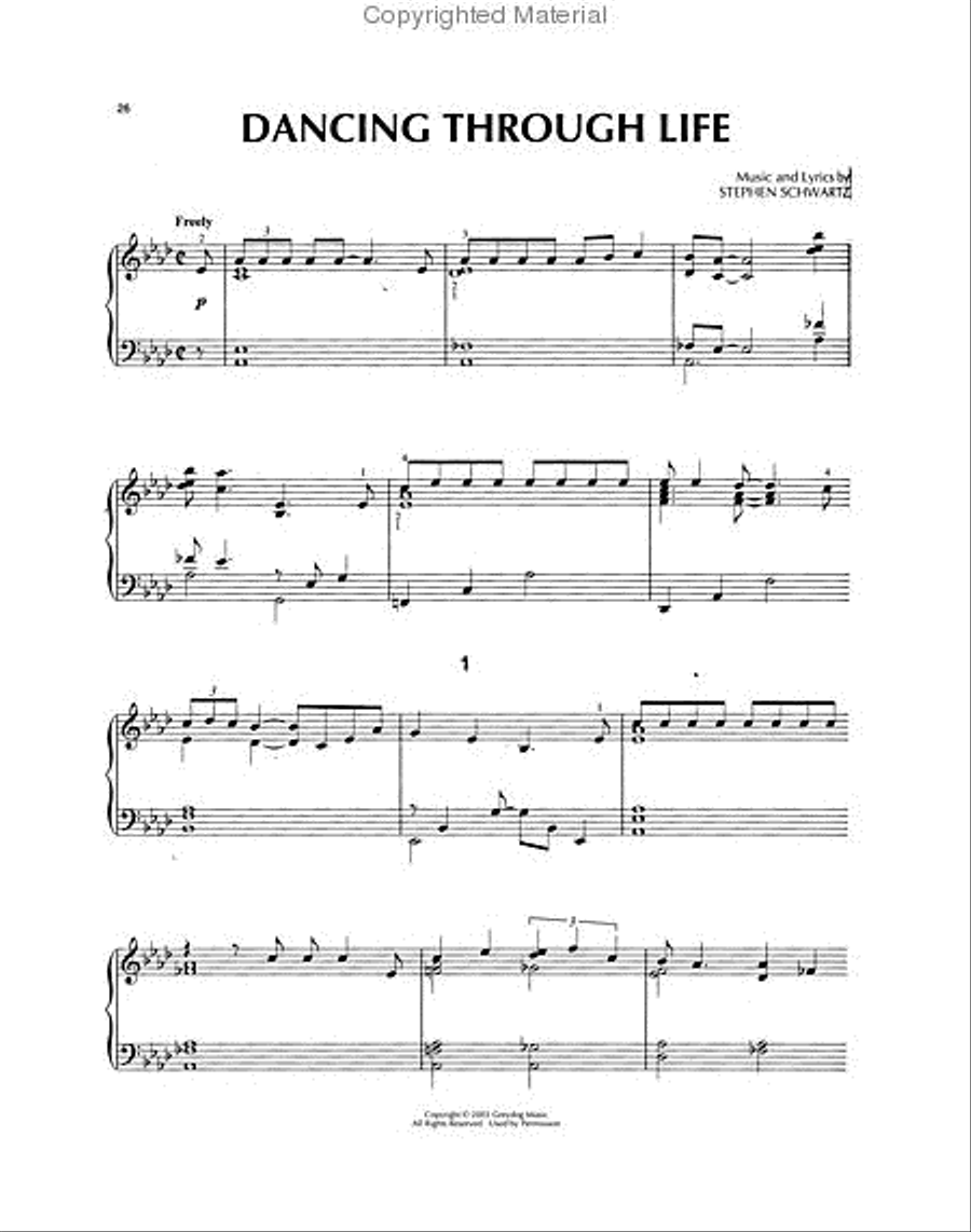 Wicked Piano Solo scores gallery preview page 4