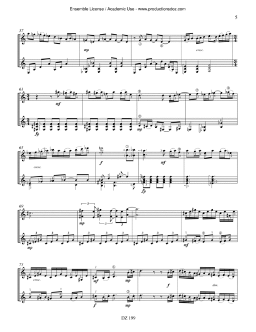 Edgefield Classical Guitar scores gallery preview page 5