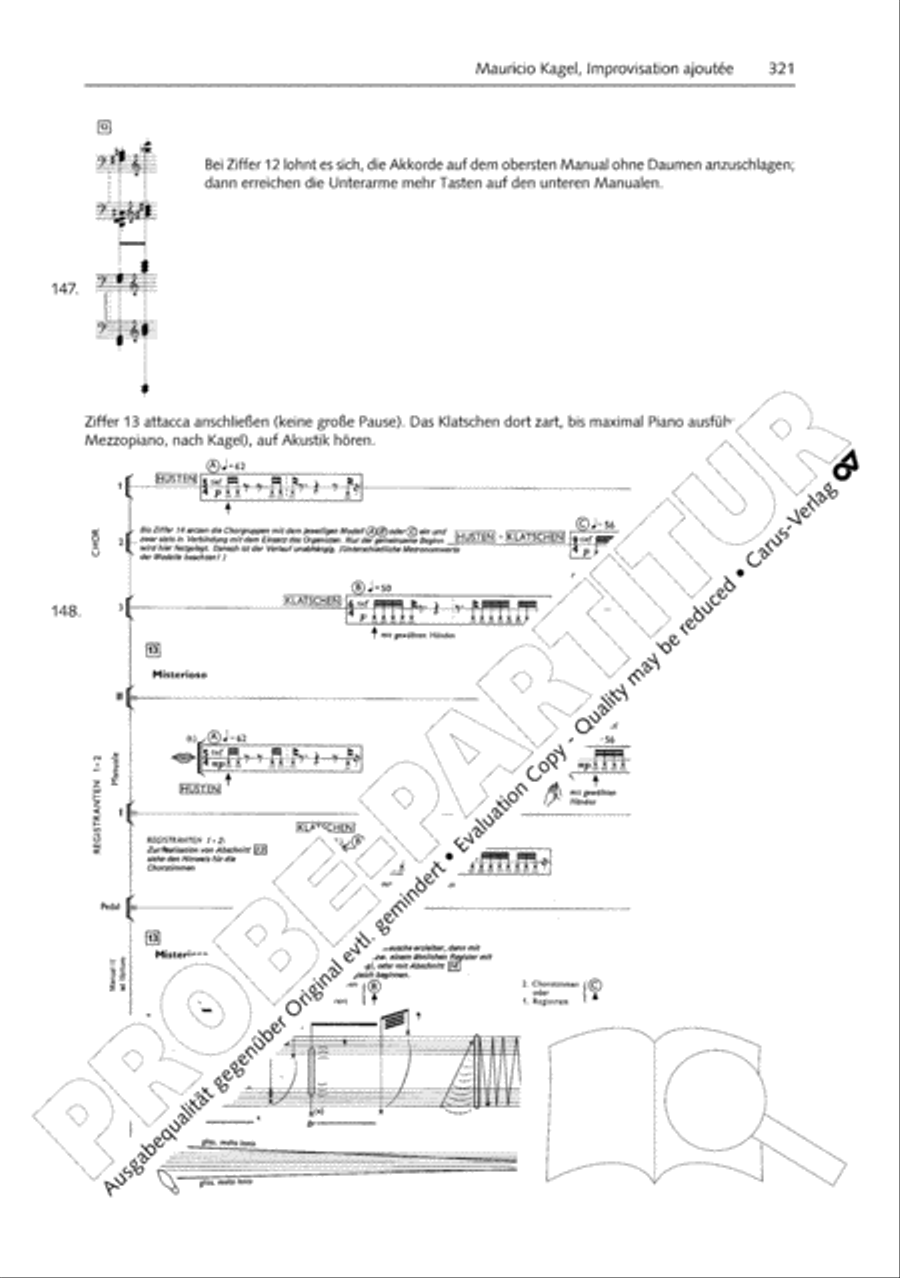 Orgelschule zur historischen Auffuhrungspraxis Organ Solo scores gallery preview page 322