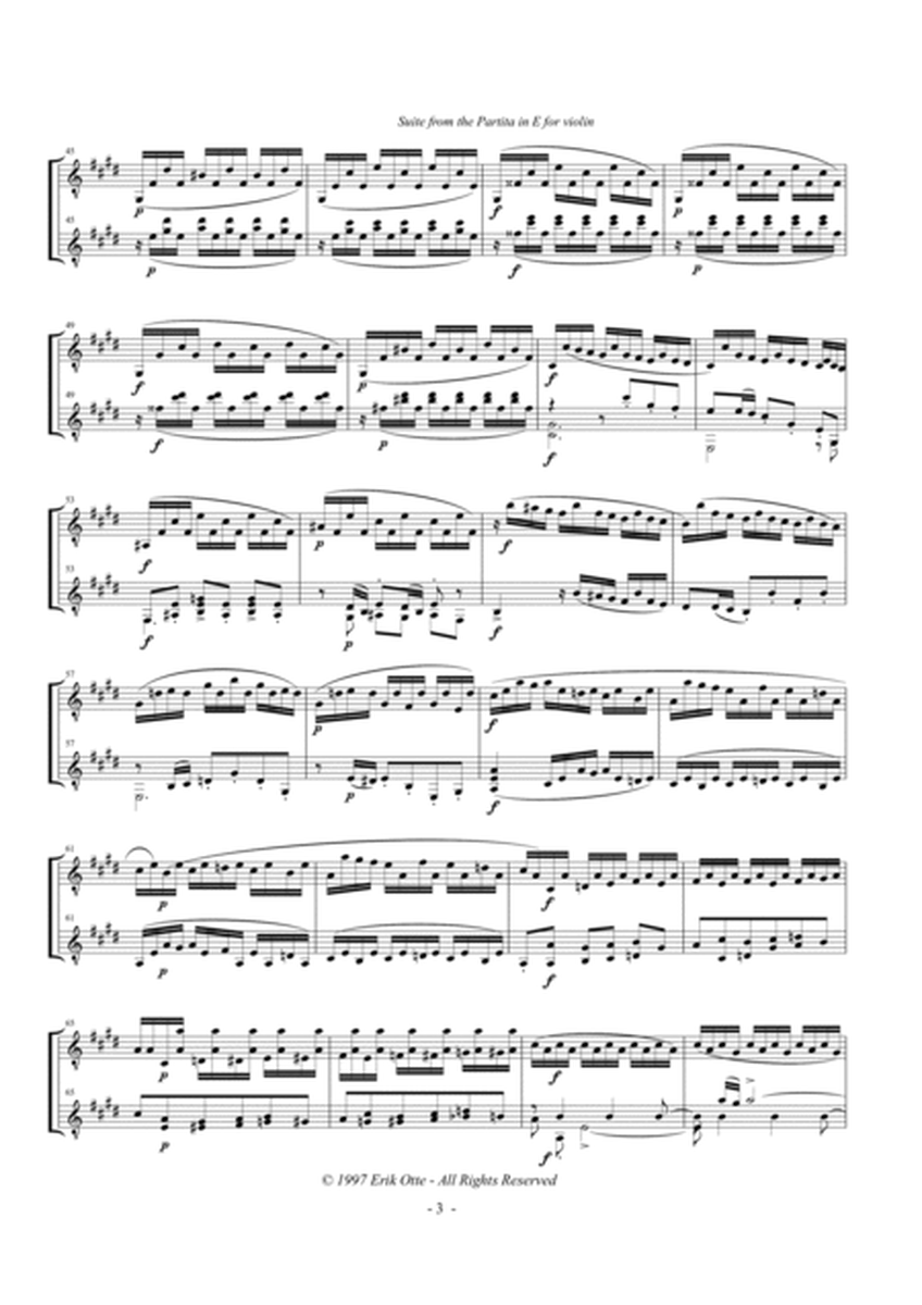 Prelude from the Bach violin partita uin E major, transcribed by Rachmaninov - for 2 guitars