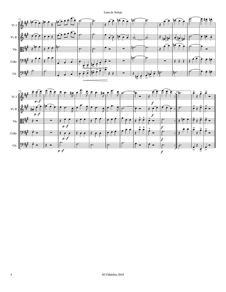 Luna de Xelajú String Orchestra scores gallery preview page 4