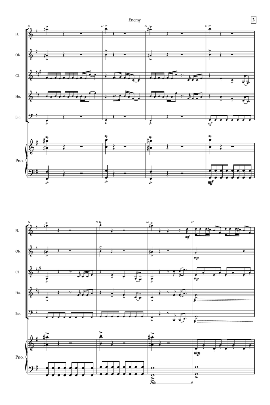 Enemy Small Ensemble scores gallery preview page 2