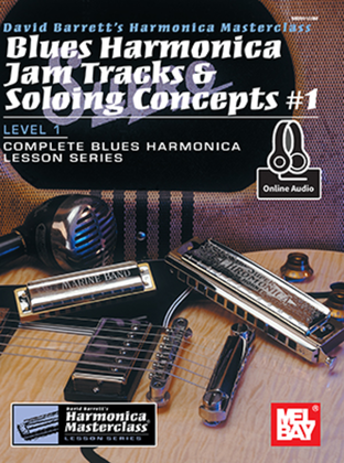 Book cover for Blues Harmonica Jam Tracks & Soloing Concepts #1