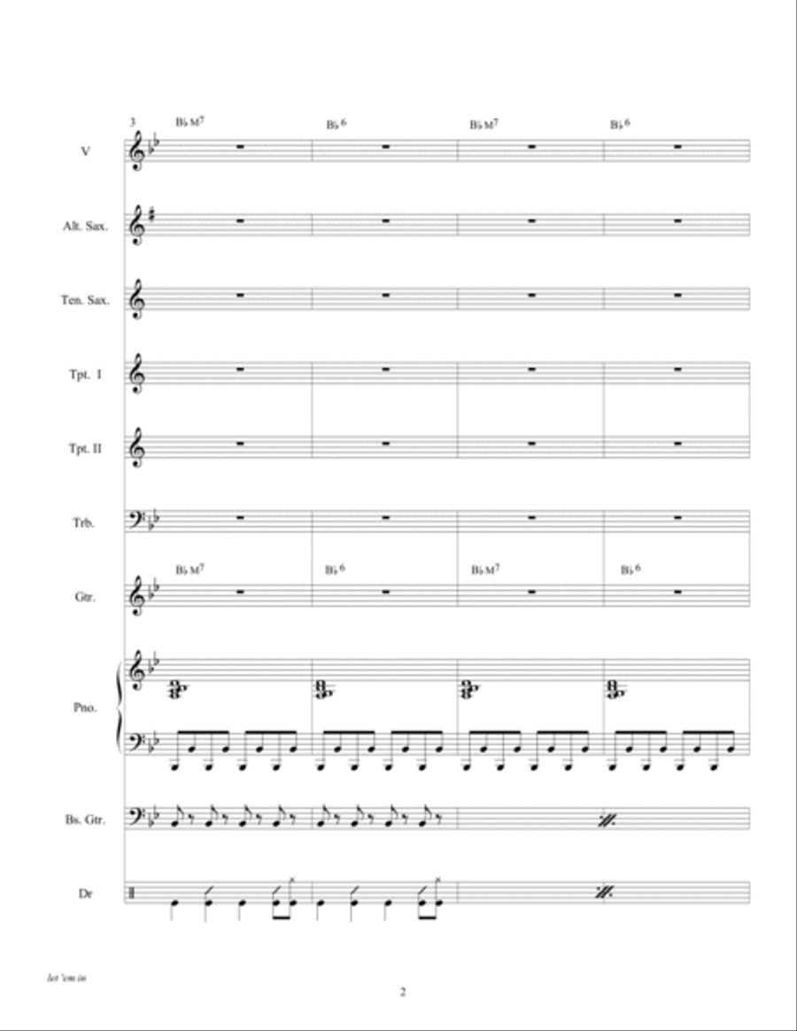 Let 'em In Tenor Saxophone scores gallery preview page 4
