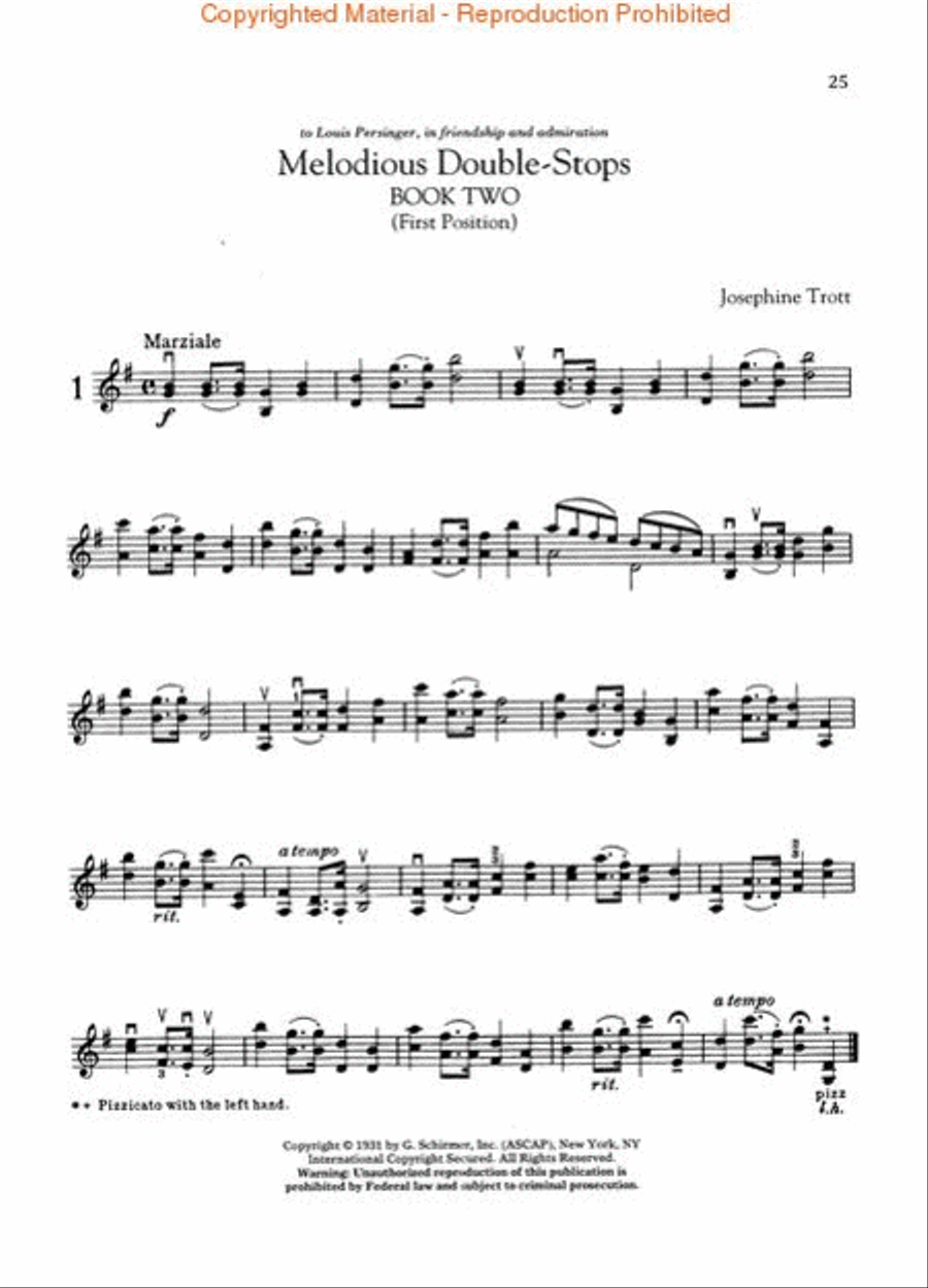 Melodious Double-Stops, Complete Books 1 and 2 for the Violin Violin Solo scores gallery preview page 4