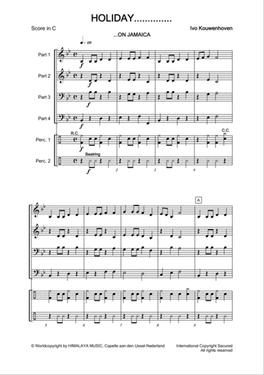 Holiday ... Brass Band scores gallery preview page 3