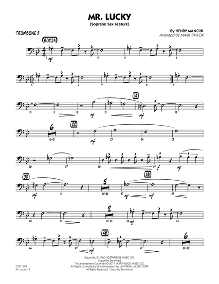 Mr. Lucky (Soprano Sax Feature) - Trombone 3