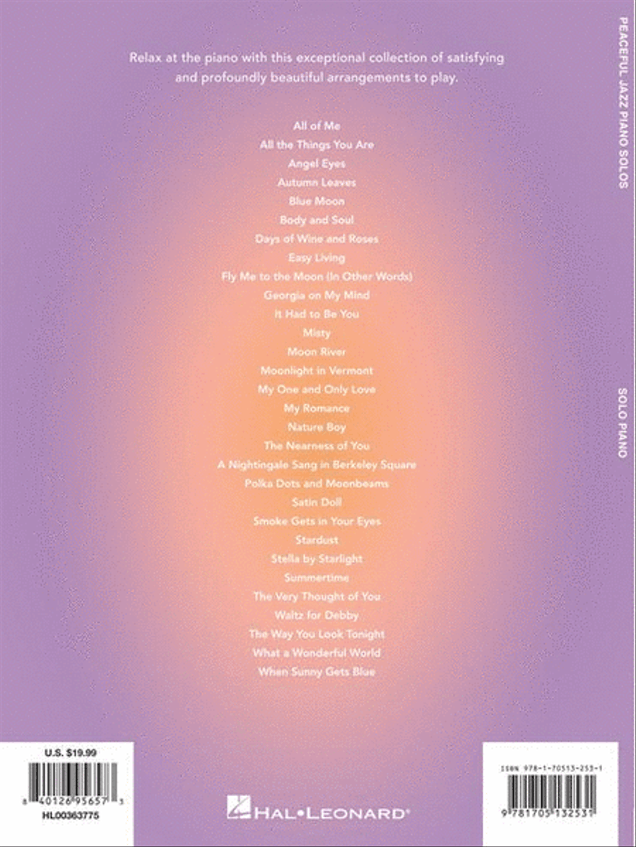Peaceful Jazz Piano Solos Piano Solo scores gallery preview page 7