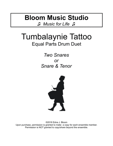 Tumbalaynie Tattoo - Elementary Drum Duet image number null
