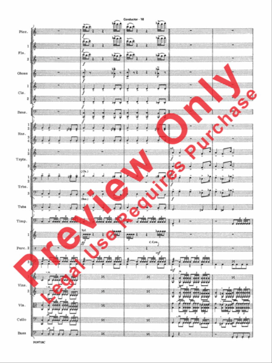 The Empire Strikes Back Medley Full Orchestra scores gallery preview page 49