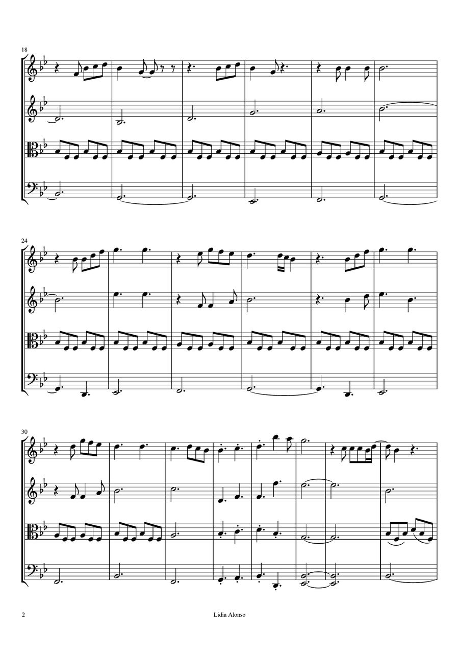 You Are The Reason You Are The Reason String Quartet scores gallery preview page 2