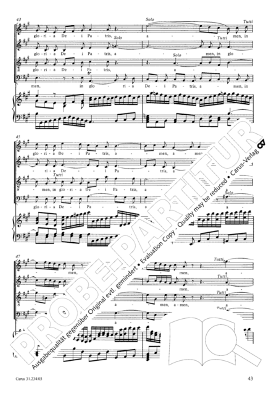 Mass in A major Mass in A major 4-Part scores gallery preview page 46