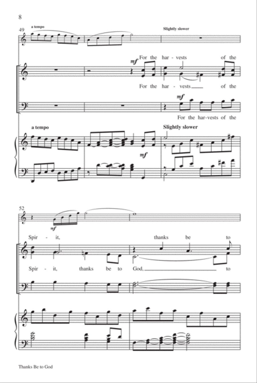 Thanks Be to God Thanks Be to God 4-Part scores gallery preview page 9