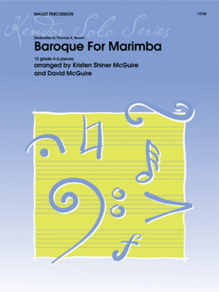 Book cover for Baroque For Marimba